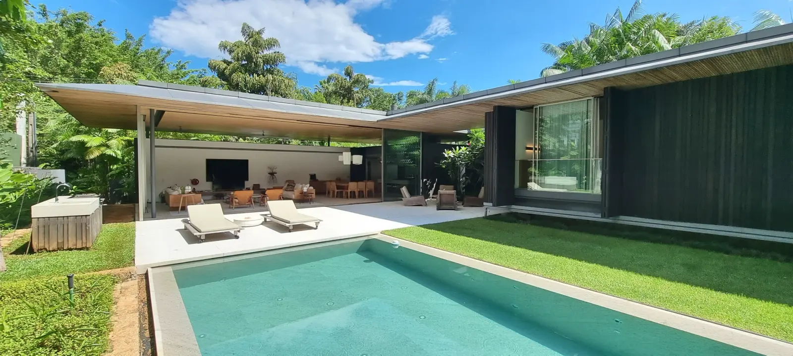 Área externa 9 — Iporanga, Guarujá, para temporada, Casa