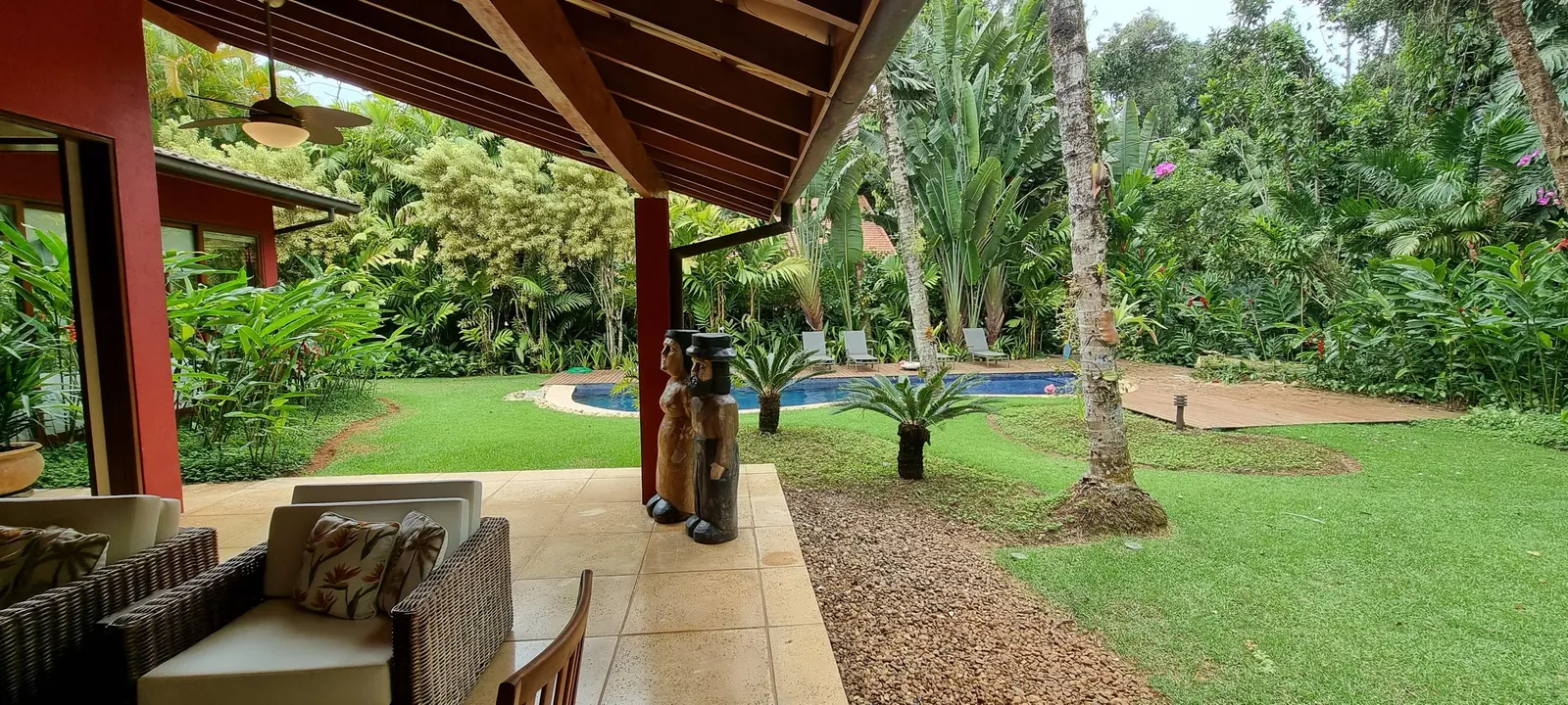 Área externa 2 — Iporanga, Guarujá, para temporada, Casa