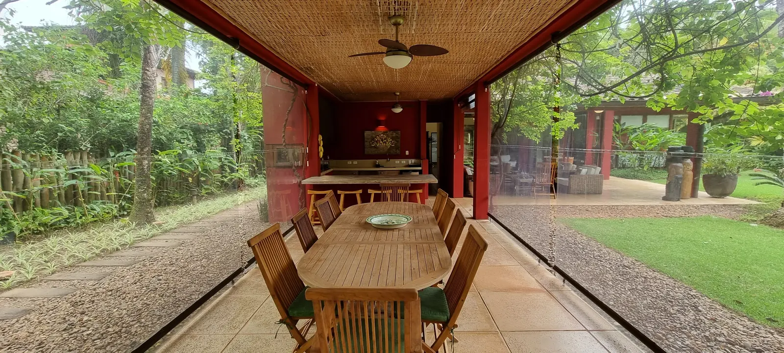 Área externa 5 — Iporanga, Guarujá, para temporada, Casa