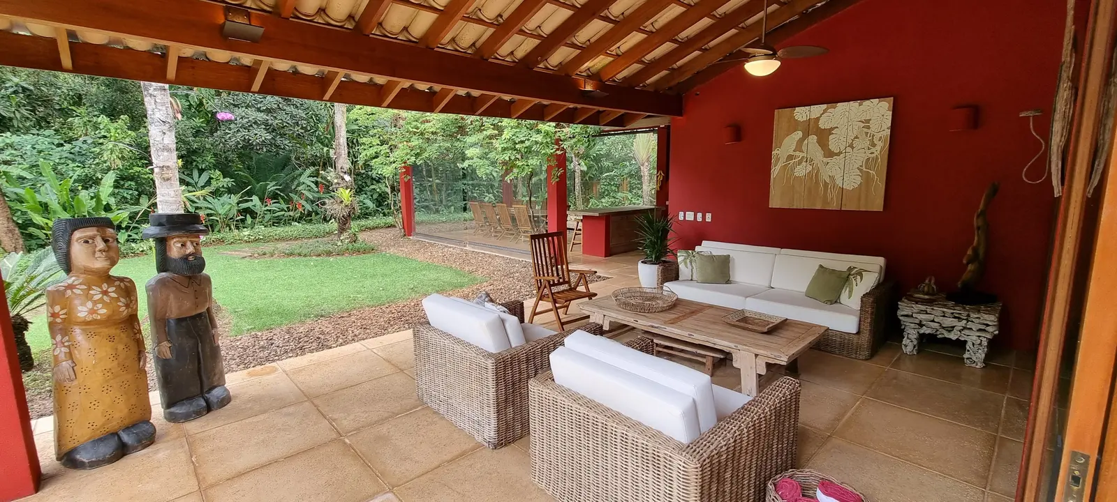 Área externa 9 — Iporanga, Guarujá, para temporada, Casa