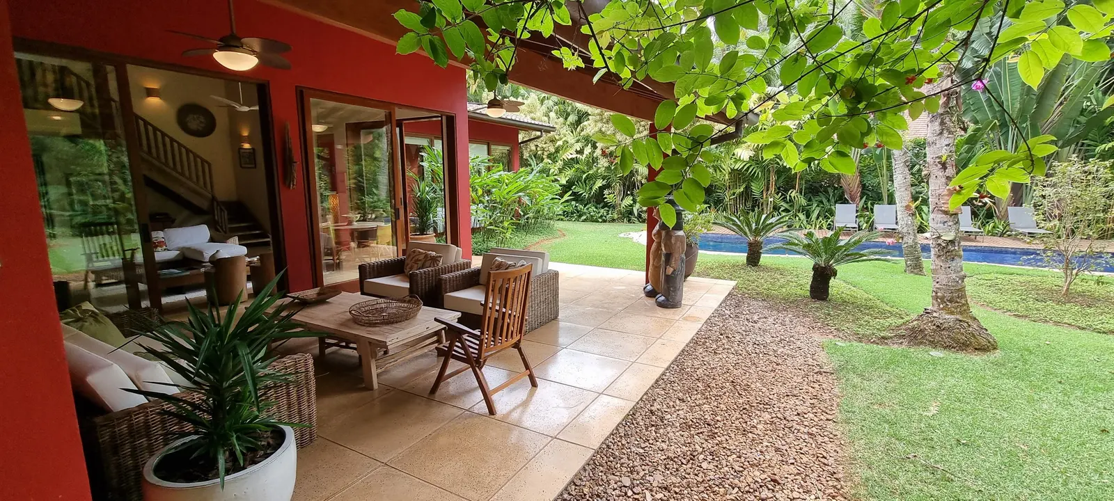 Área externa 3 — Iporanga, Guarujá, para temporada, Casa