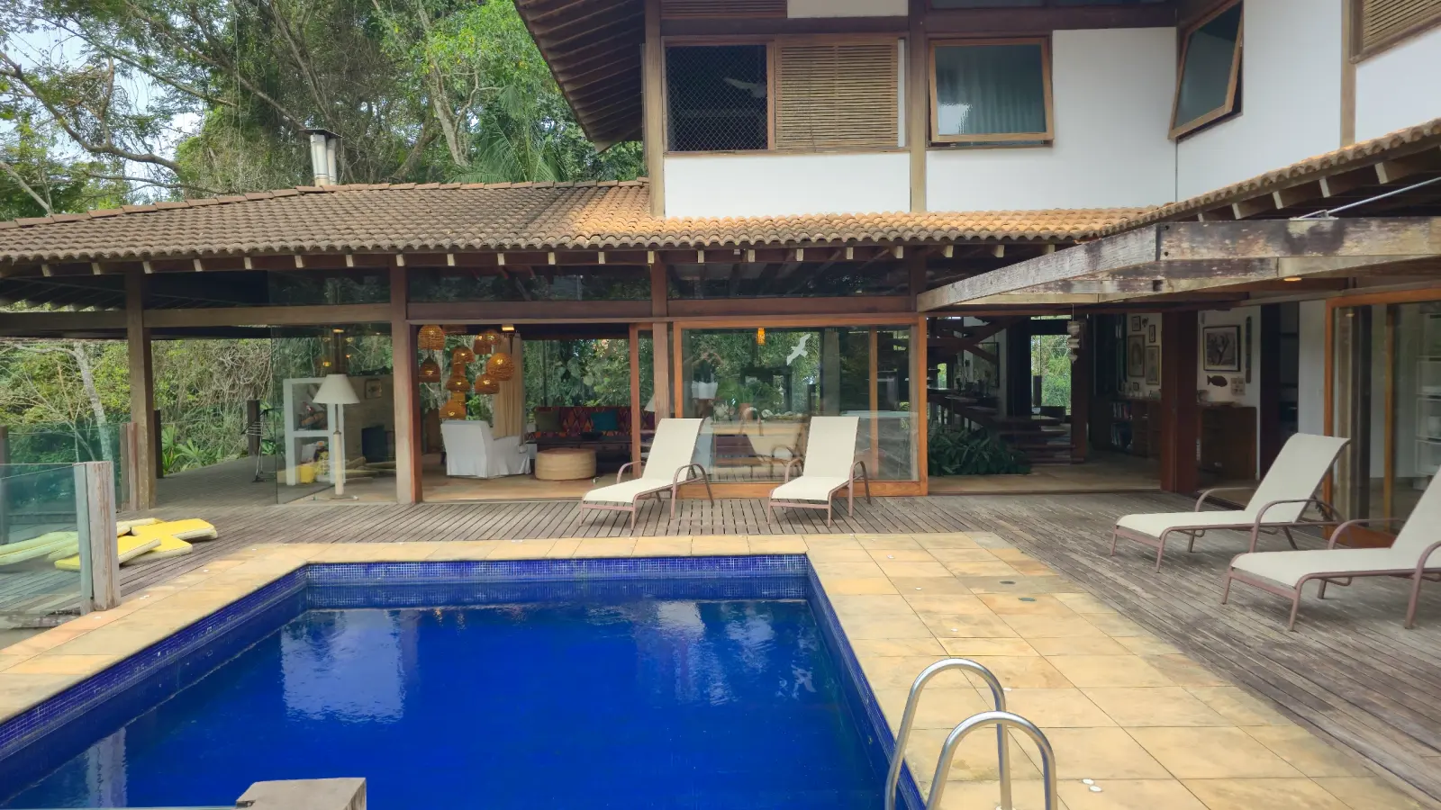 Área externa 8 — Iporanga, Guarujá, para temporada, Casa