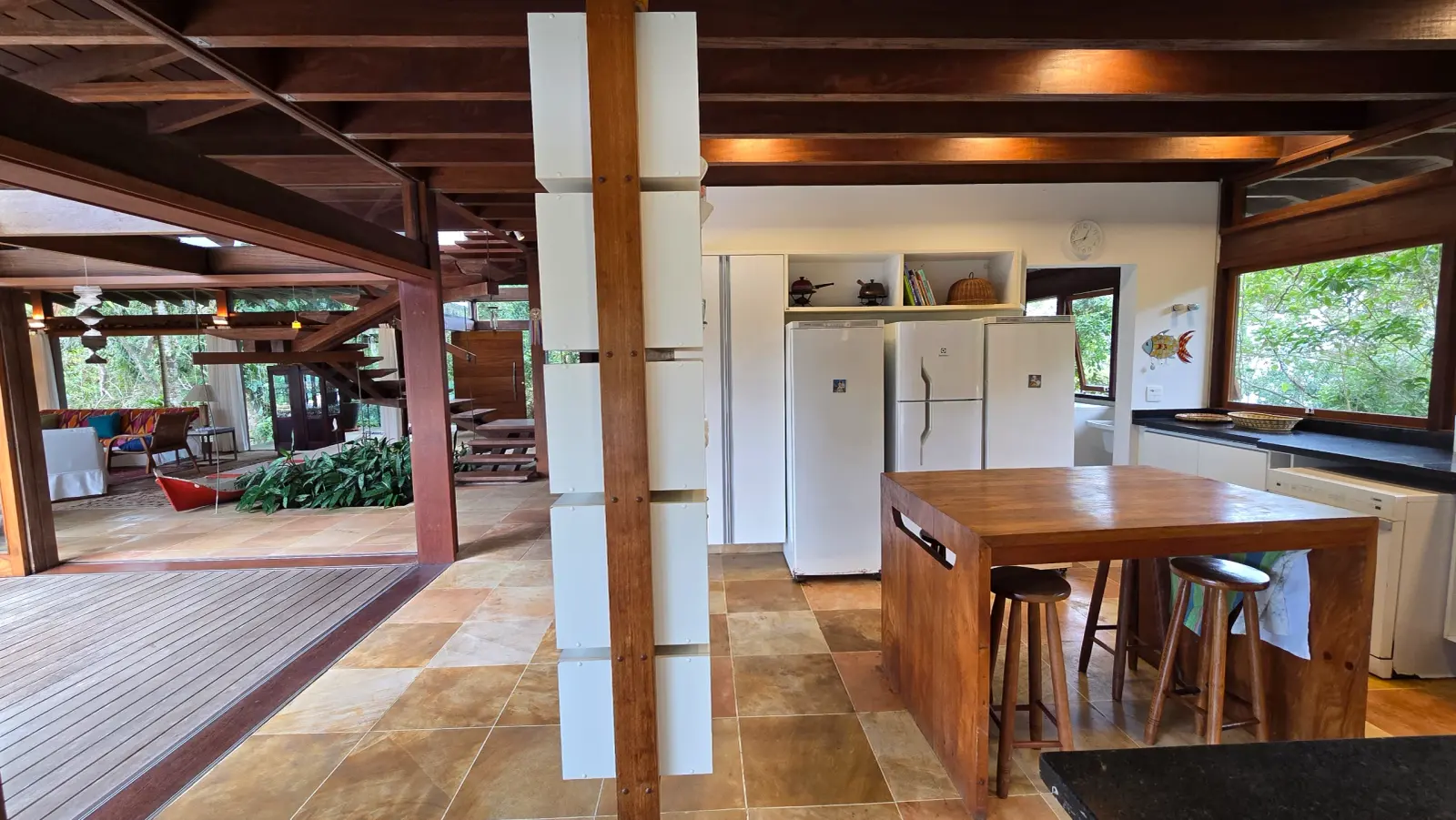Área de serviço 6 — Iporanga, Guarujá, para temporada, Casa
