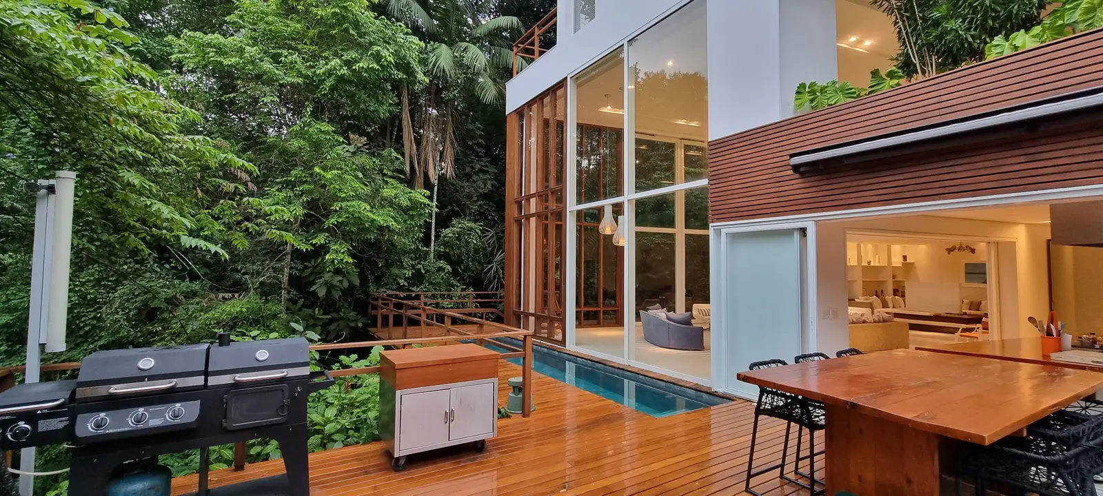 Área externa 5 — Iporanga, Guarujá, para temporada, Casa