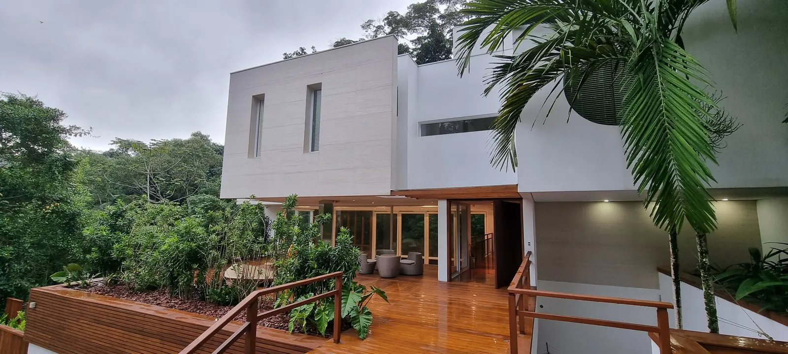 Área externa 8 — Iporanga, Guarujá, para temporada, Casa