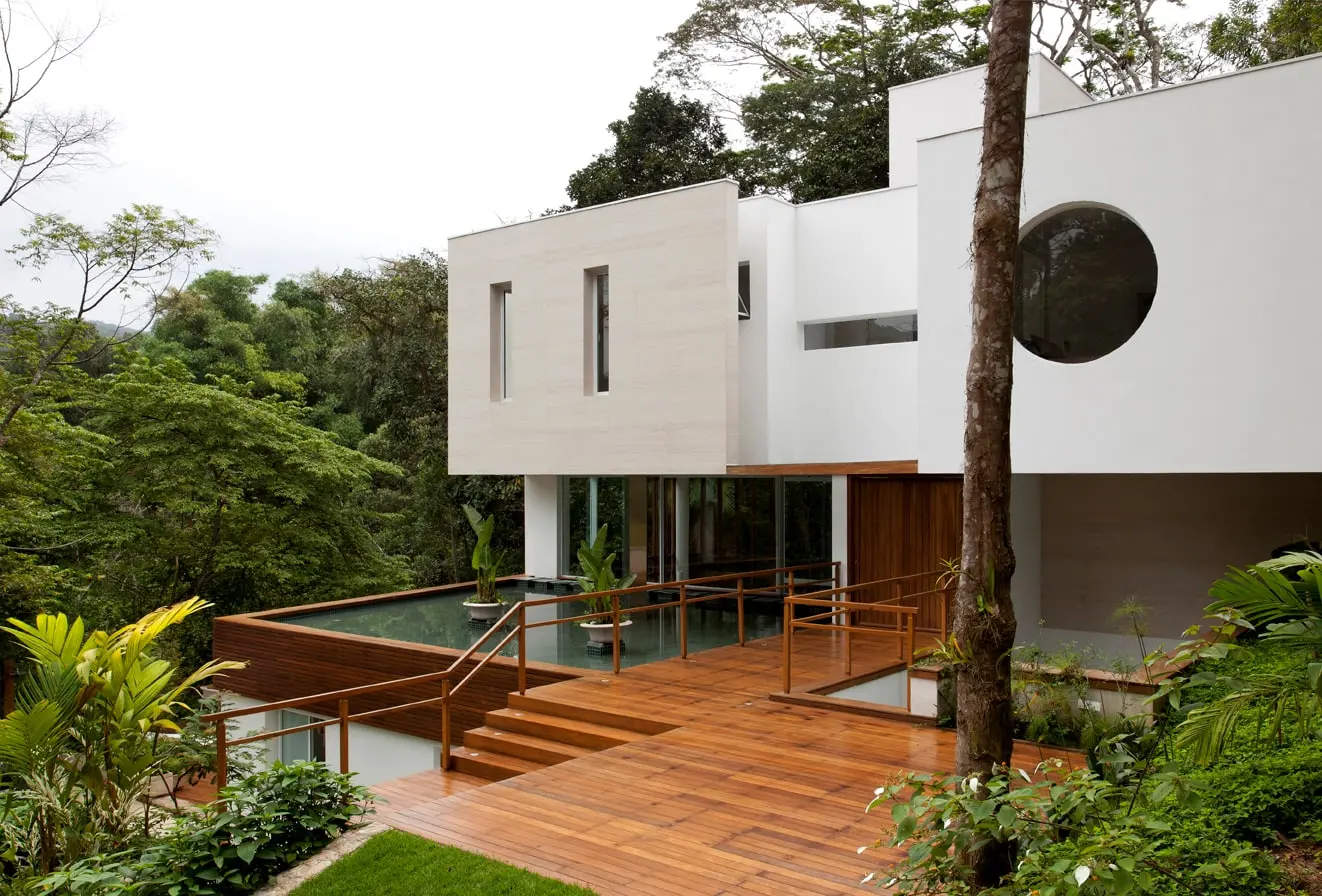 Área externa 16 — Iporanga, Guarujá, para temporada, Casa