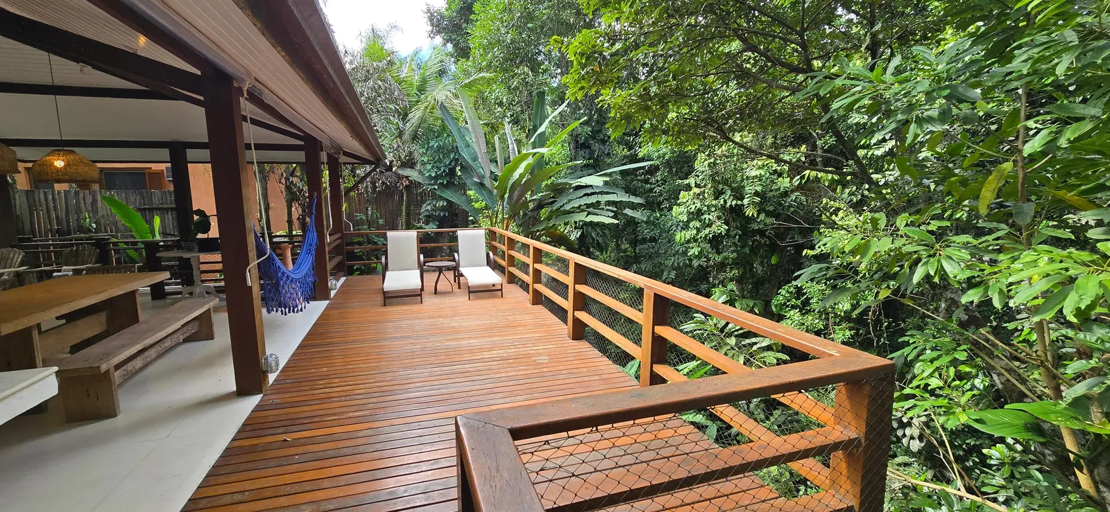 Área externa 4 — Iporanga, Guarujá, para locação, Casa