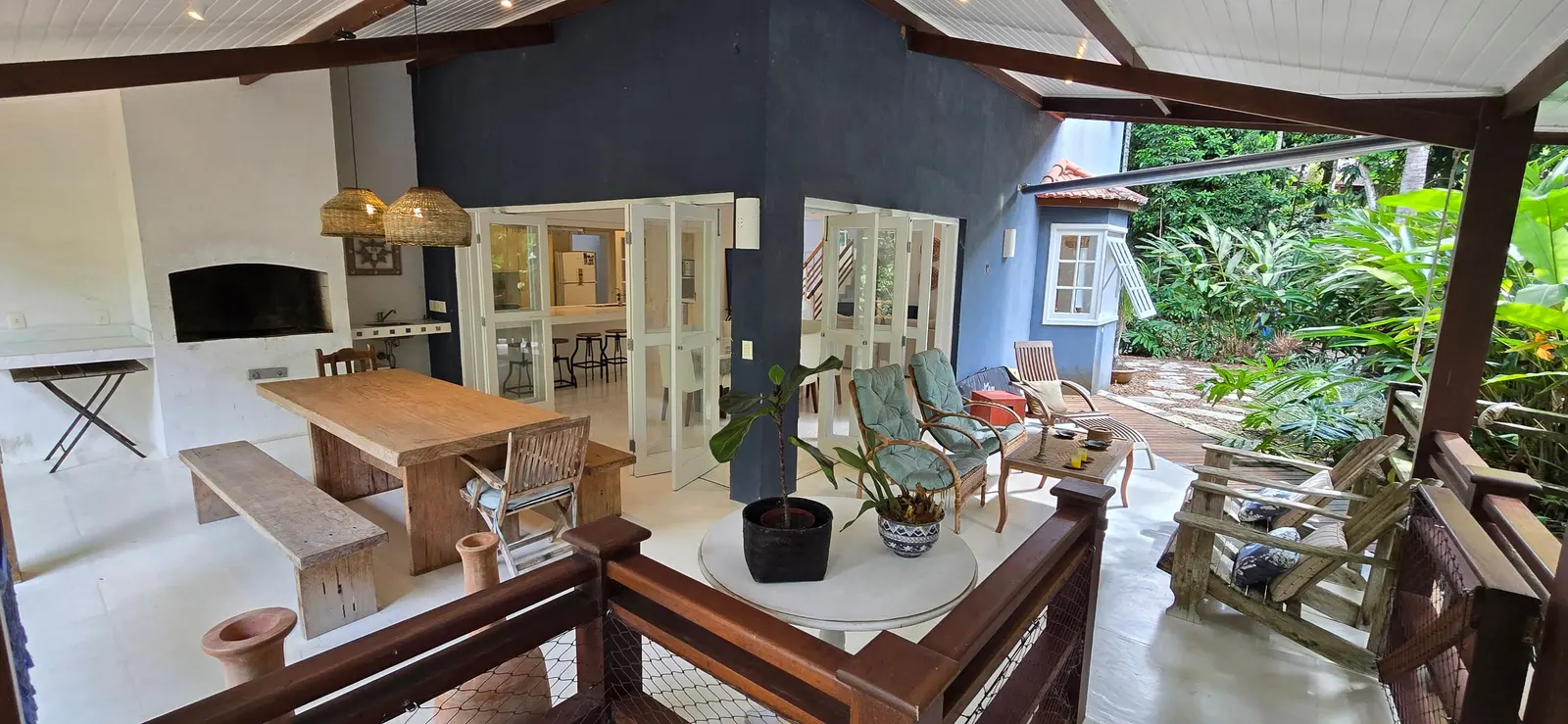 Área externa 2 — Iporanga, Guarujá, para temporada, Casa