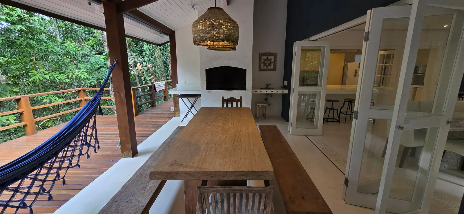 Área externa 6 — Iporanga, Guarujá, para temporada, Casa