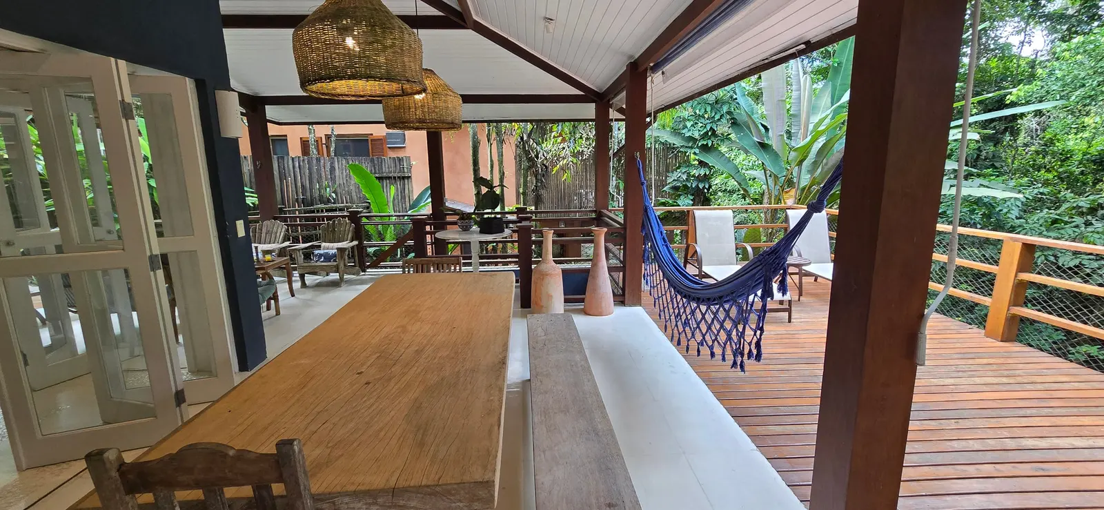 Área externa 5 — Iporanga, Guarujá, para temporada, Casa