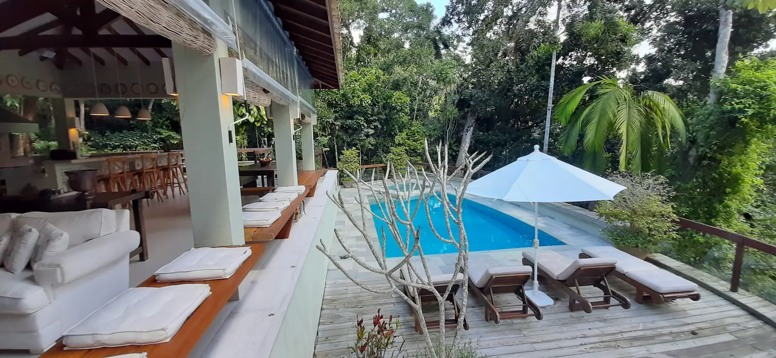 Área externa 12 — Iporanga, Guarujá, para temporada, Casa