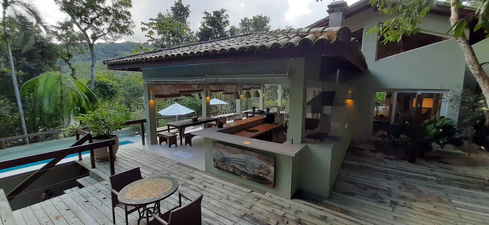 Área externa 7 — Iporanga, Guarujá, para temporada, Casa