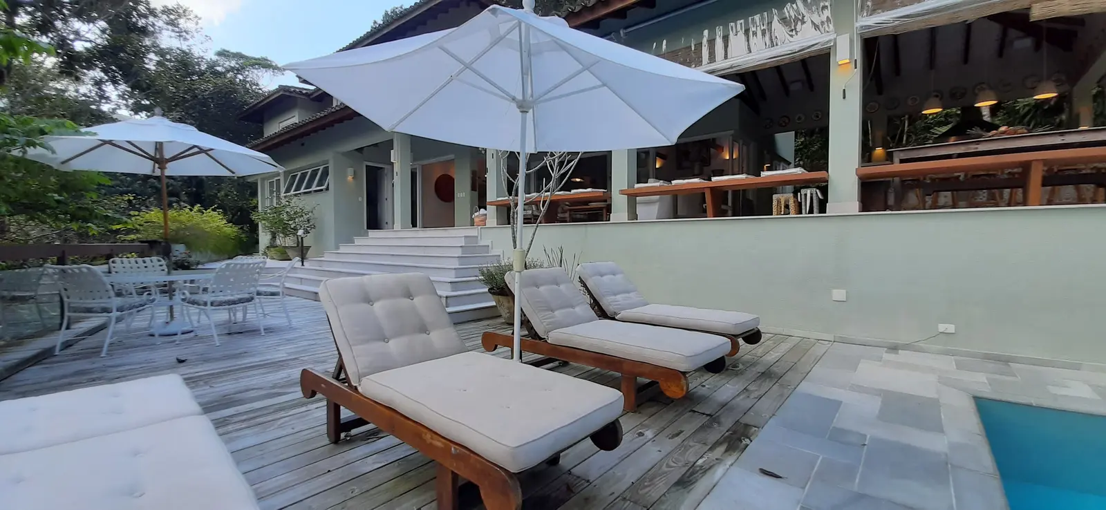 Área externa 3 — Iporanga, Guarujá, para temporada, Casa