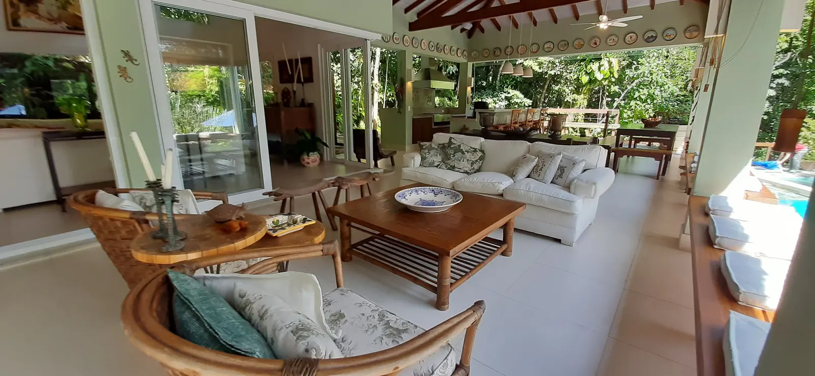 Área externa 17 — Iporanga, Guarujá, para temporada, Casa