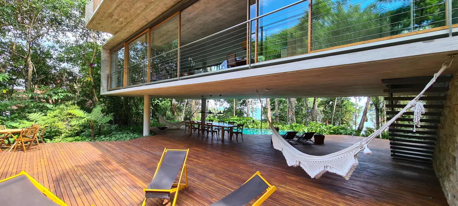 Área externa 2 — Iporanga, Guarujá, para temporada, Casa