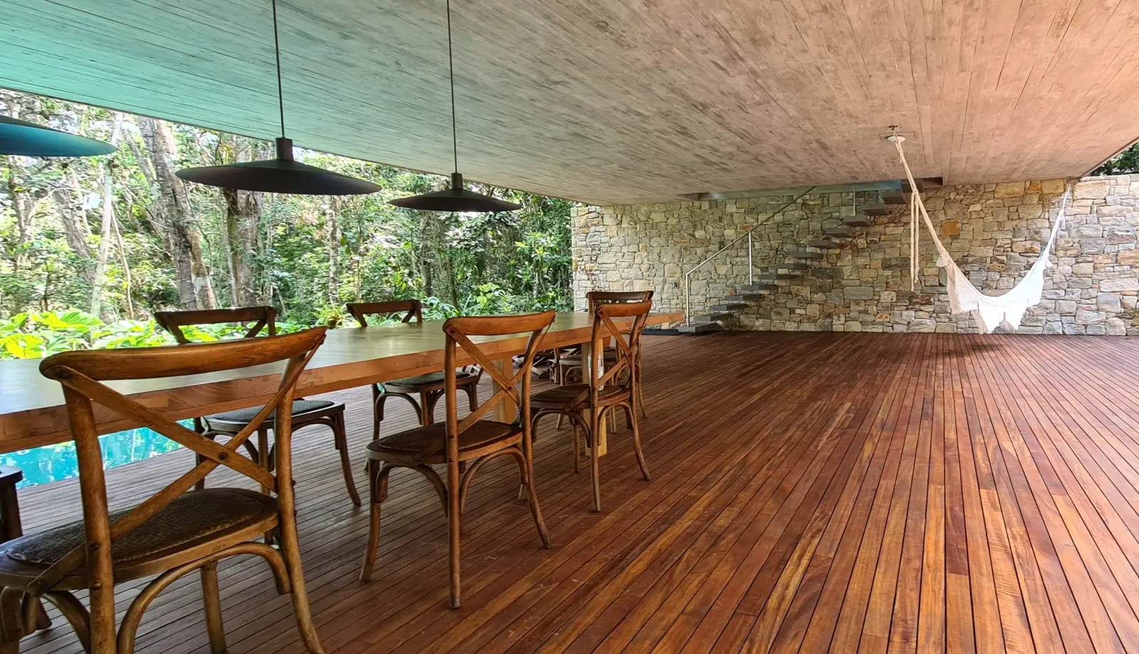 Área externa 12 — Iporanga, Guarujá, para temporada, Casa
