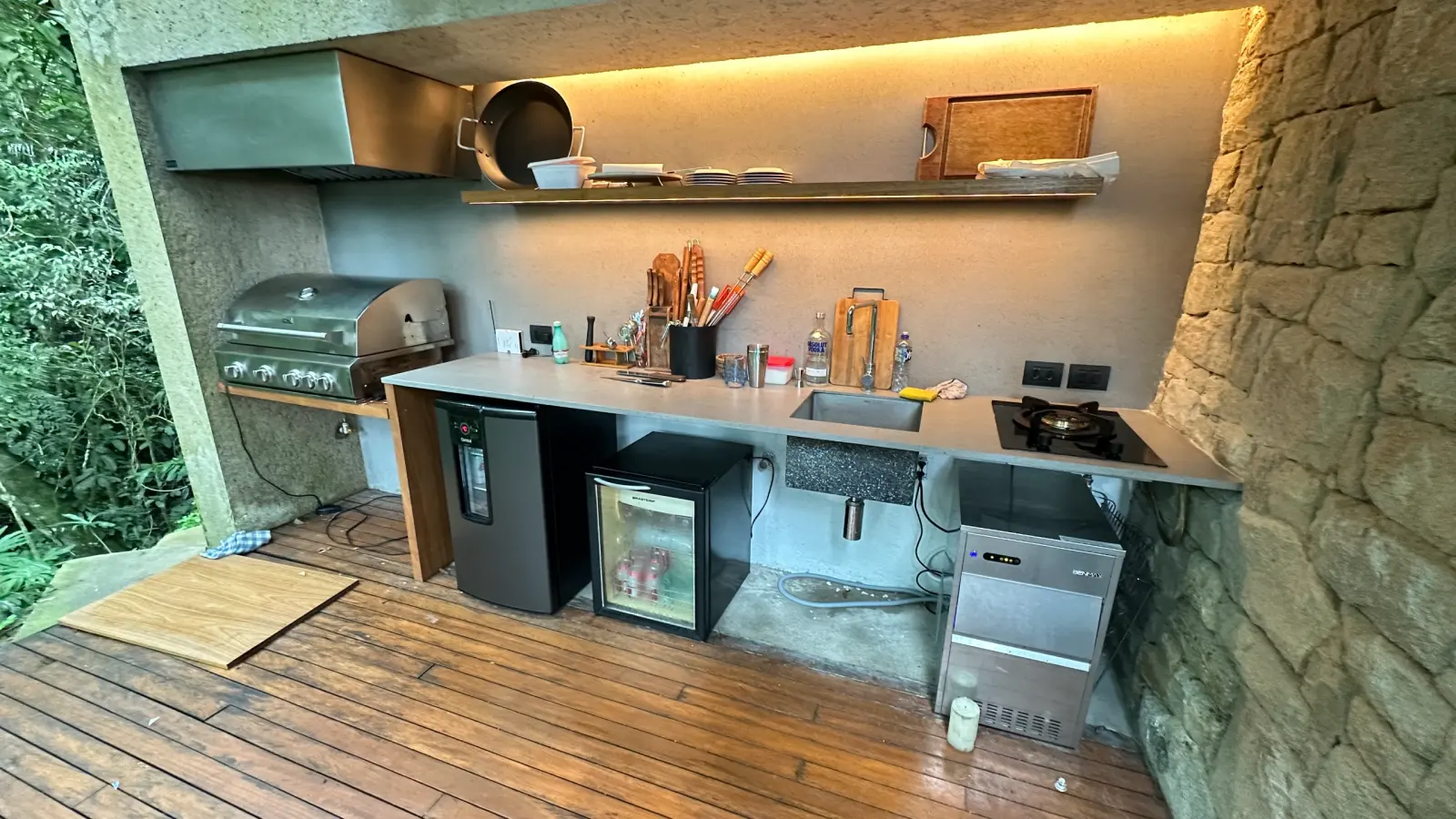 Área externa 15 — Iporanga, Guarujá, para temporada, Casa