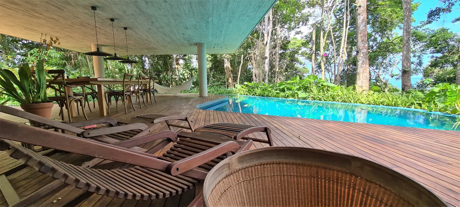 Área externa 8 — Iporanga, Guarujá, para temporada, Casa