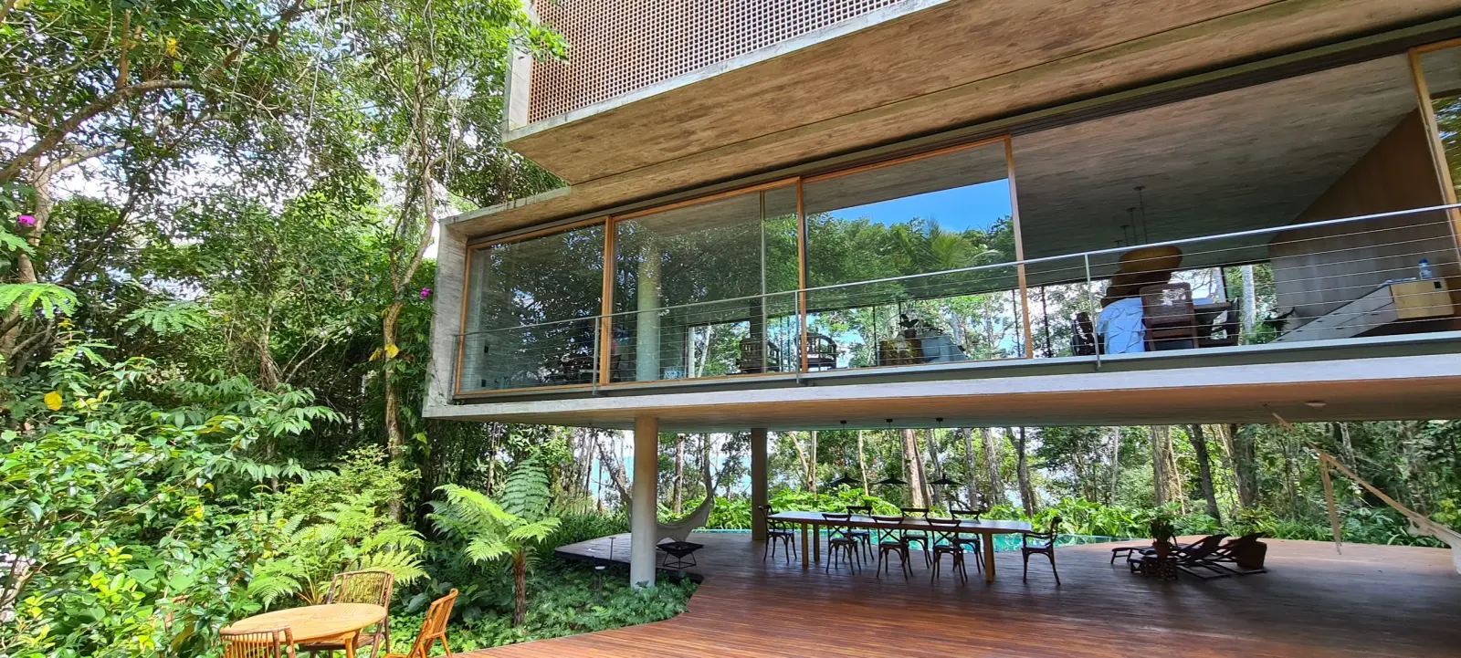 Área externa 4 — Iporanga, Guarujá, para temporada, Casa