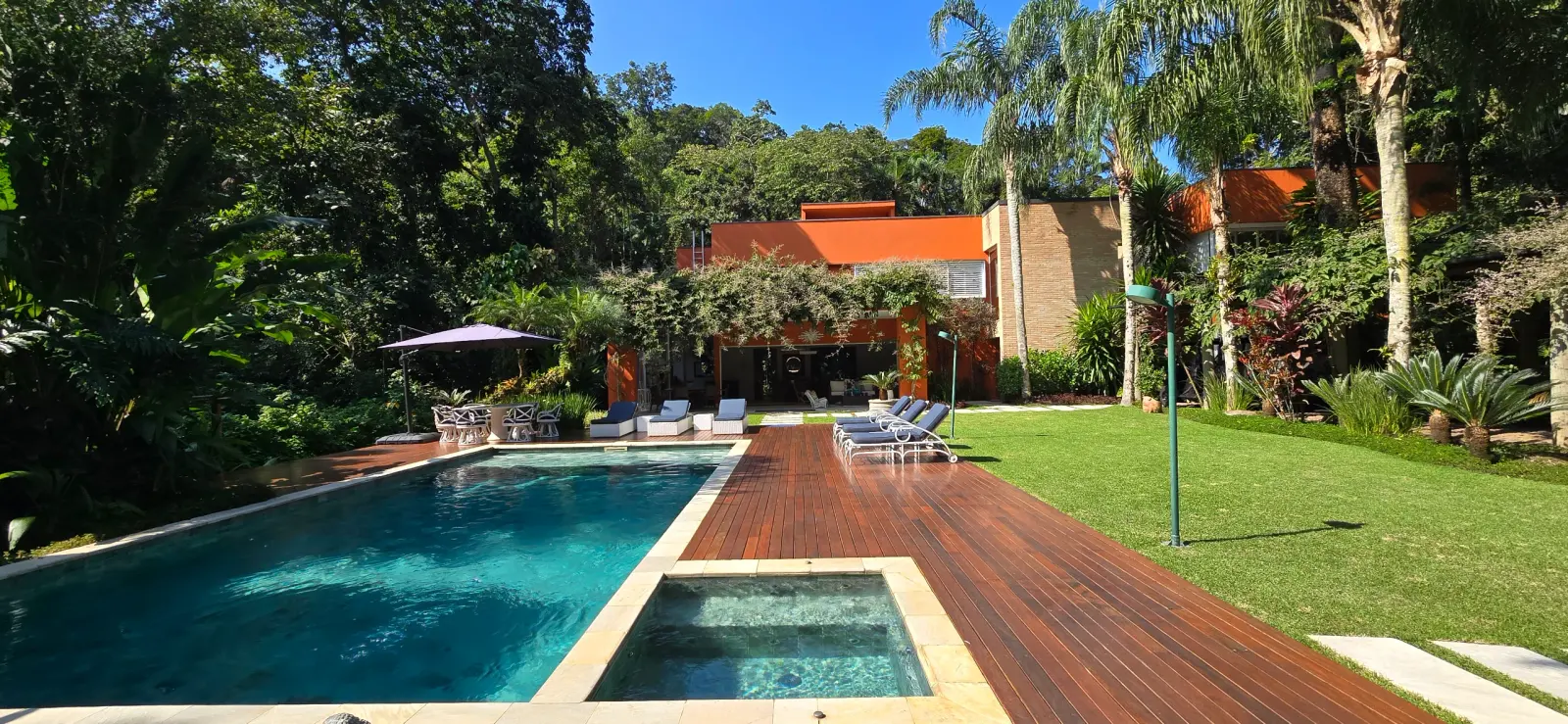 Área externa 15 — Iporanga, Guarujá, para temporada, Casa