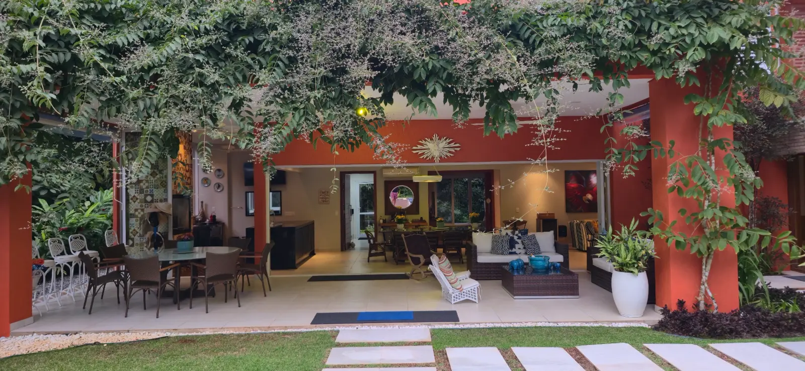 Área externa 6 — Iporanga, Guarujá, para temporada, Casa