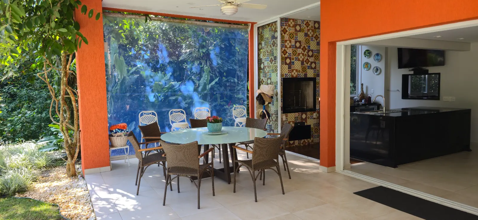 Área externa 20 — Iporanga, Guarujá, para temporada, Casa