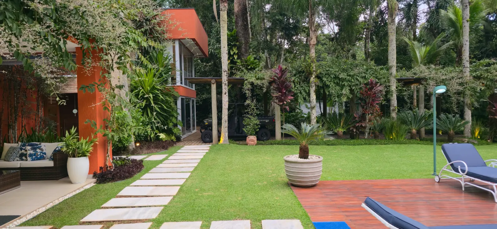 Área externa 5 — Iporanga, Guarujá, para temporada, Casa