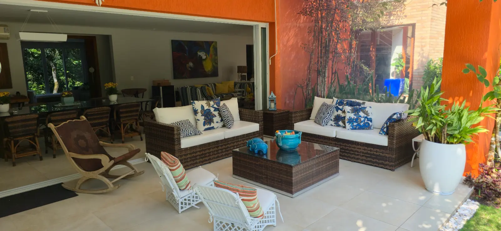Área externa 21 — Iporanga, Guarujá, para temporada, Casa