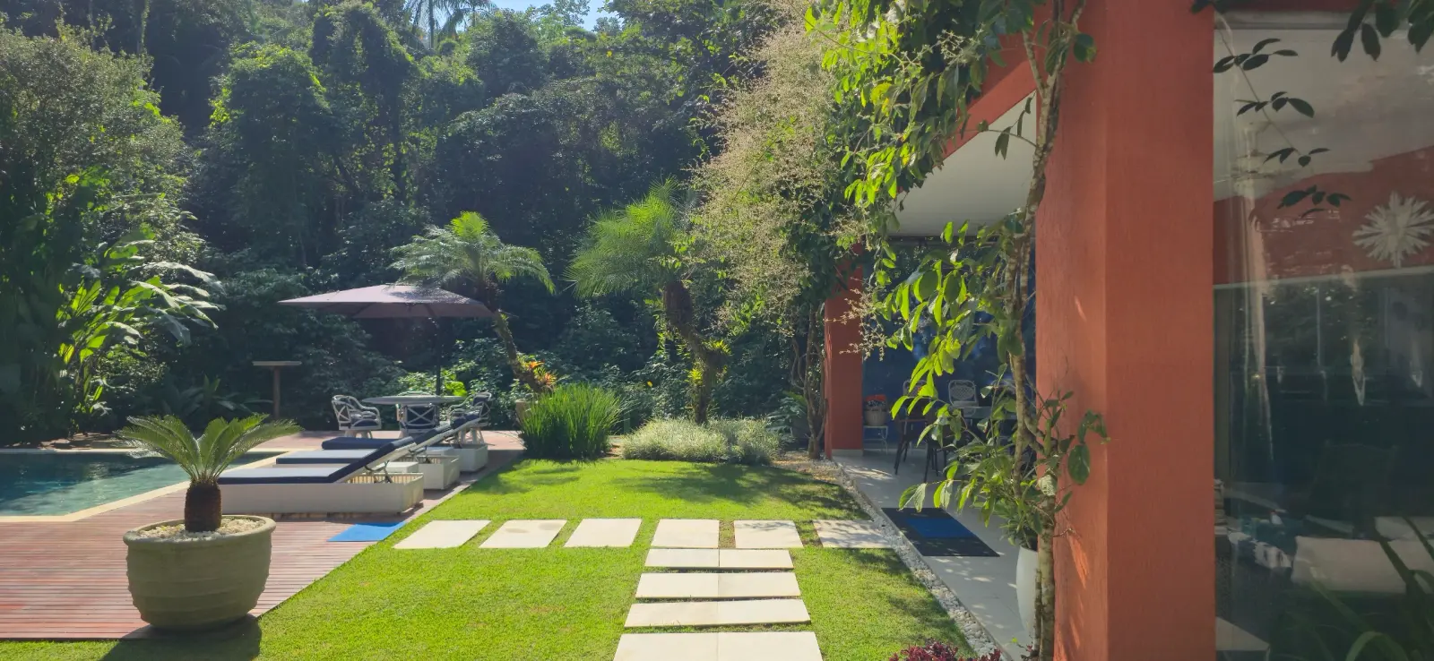 Área externa 19 — Iporanga, Guarujá, para temporada, Casa
