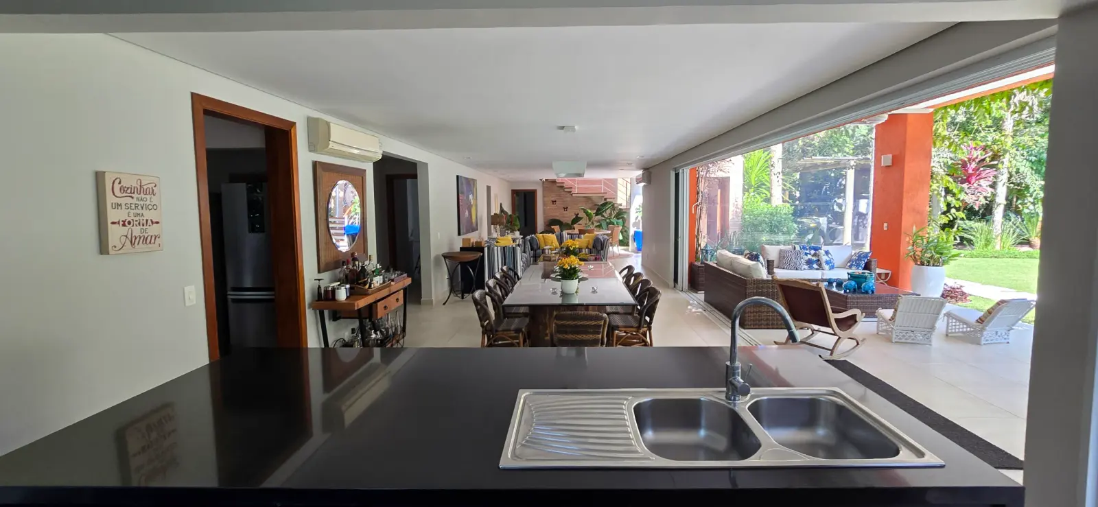 Área externa 23 — Iporanga, Guarujá, para temporada, Casa