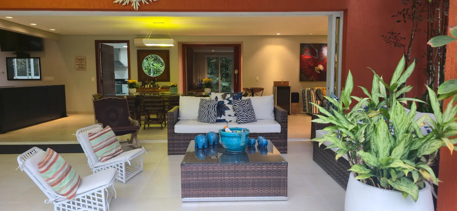 Área externa 2 — Iporanga, Guarujá, para temporada, Casa