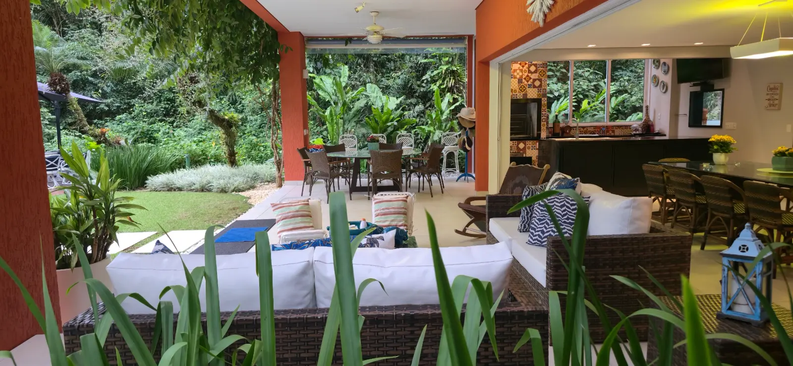 Área externa 13 — Iporanga, Guarujá, para temporada, Casa