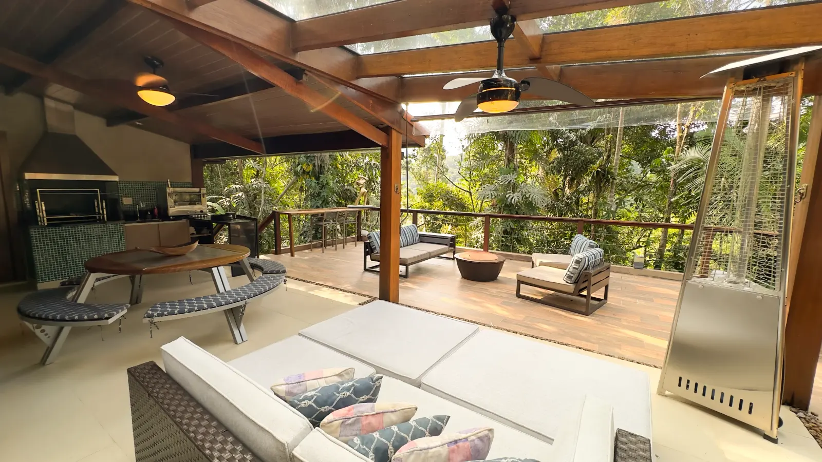 Área externa 7 — Iporanga, Guarujá, para temporada, Casa