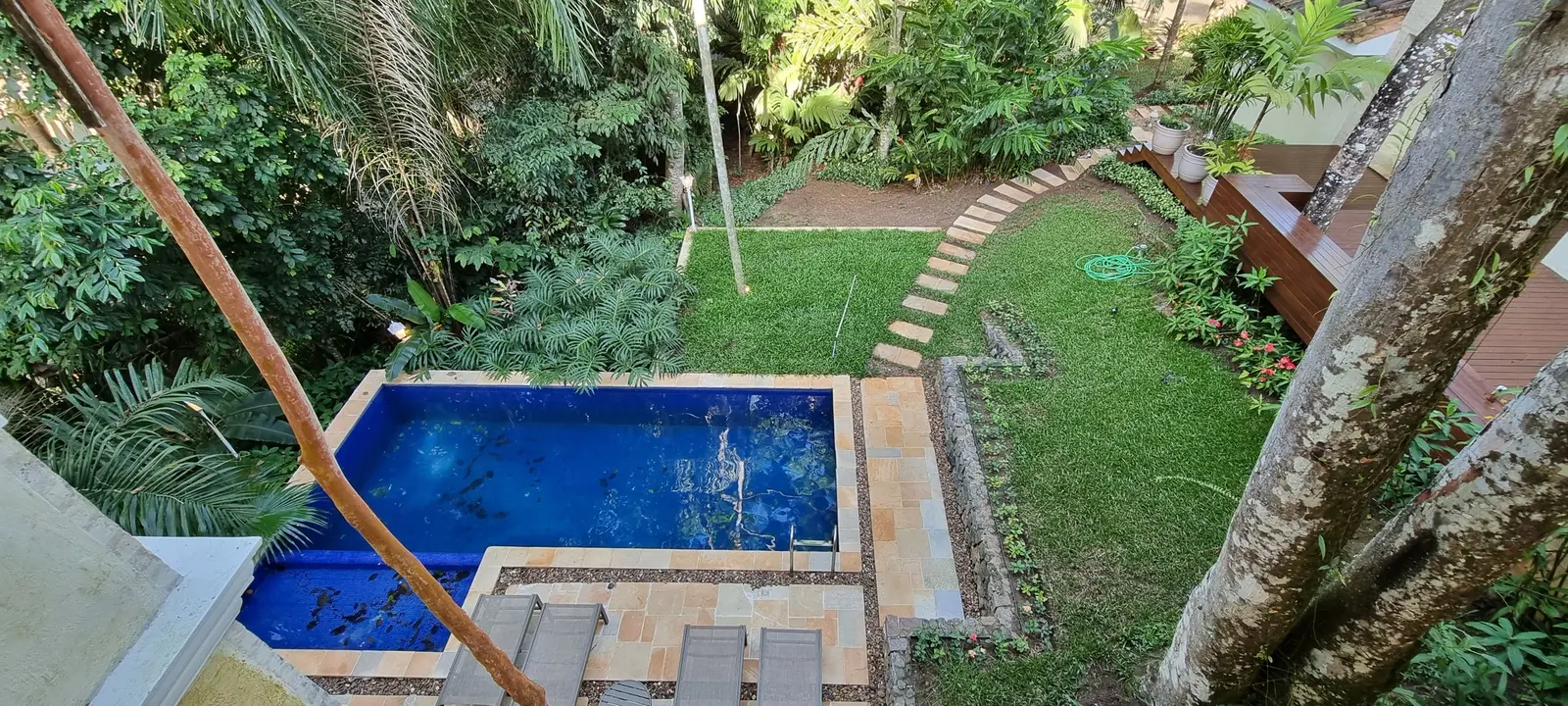 Área externa 18 — Iporanga, Guarujá, para temporada, Casa