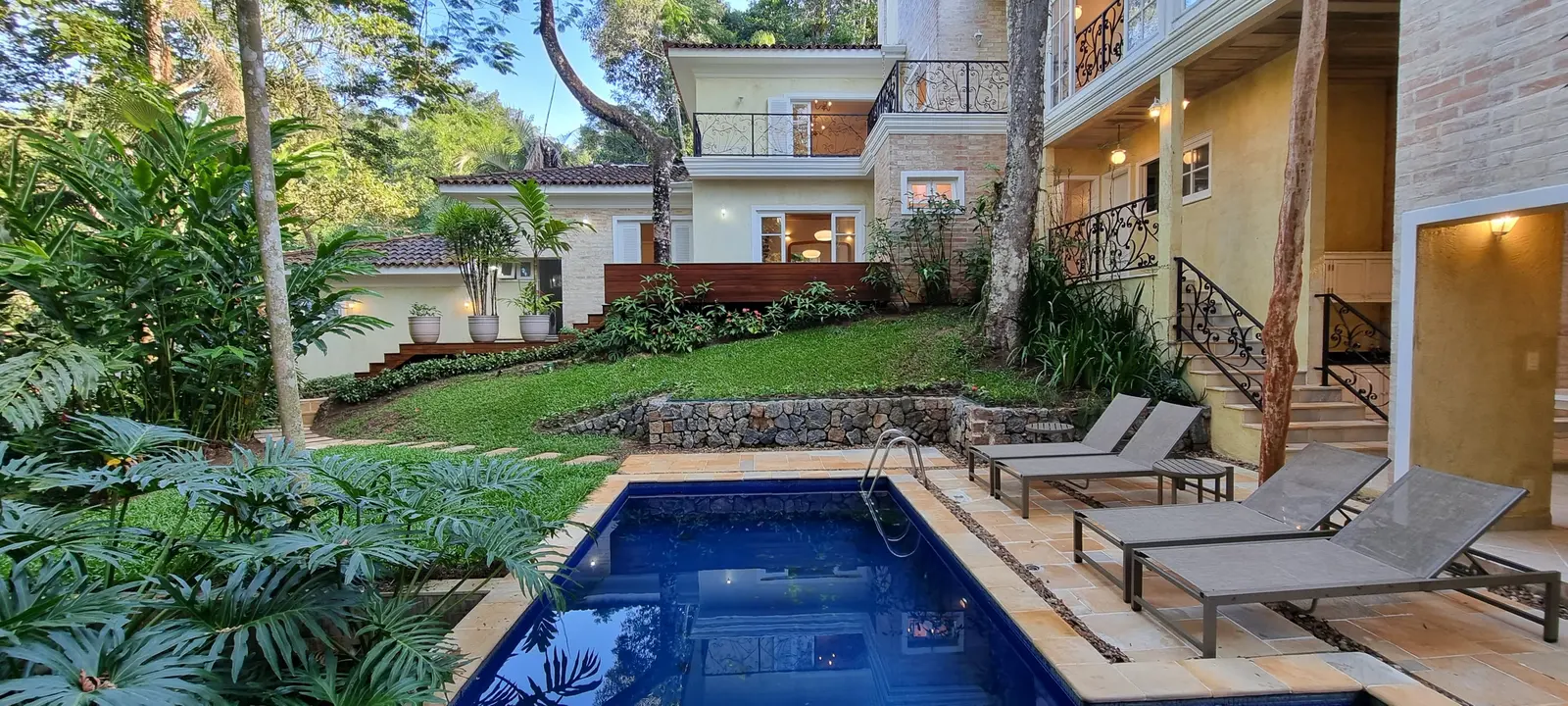 Área externa 7 — Iporanga, Guarujá, para temporada, Casa