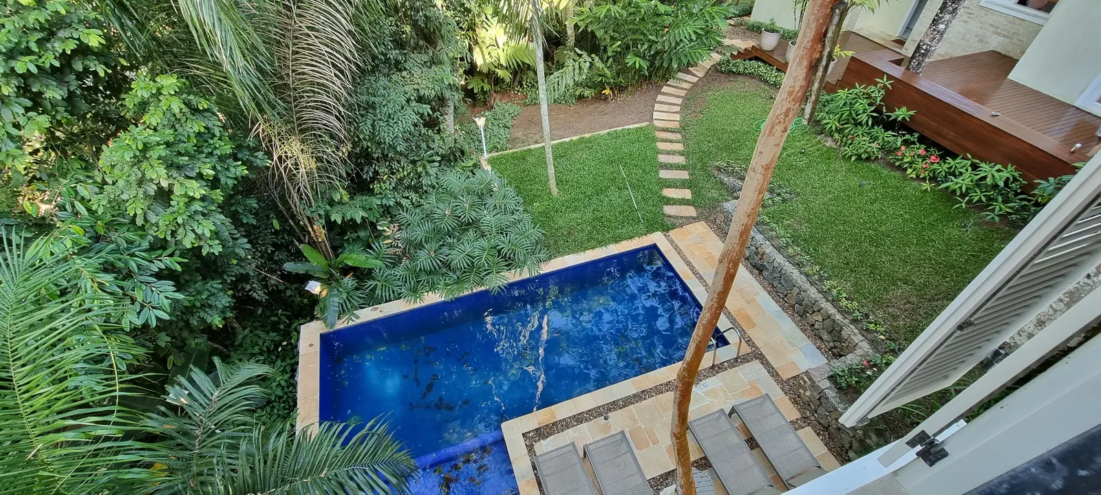 Área externa 17 — Iporanga, Guarujá, para temporada, Casa