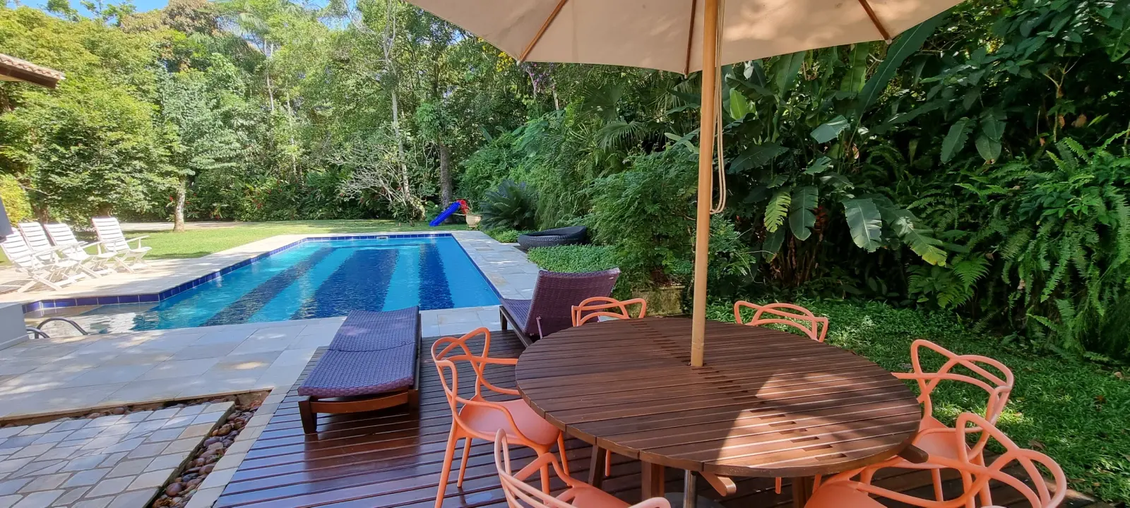 Área externa 14 — Iporanga, Guarujá, para temporada, Casa