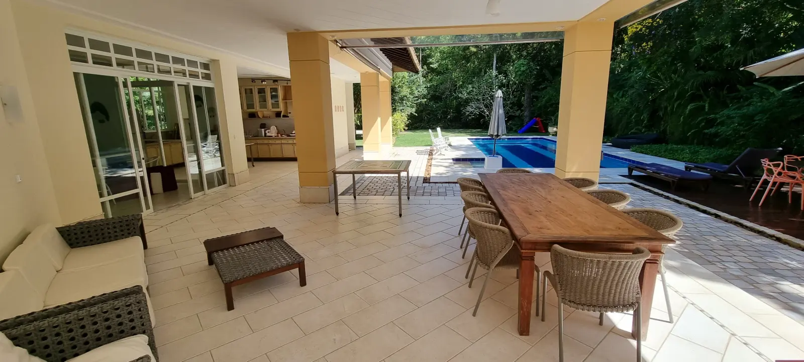 Área externa 19 — Iporanga, Guarujá, para temporada, Casa