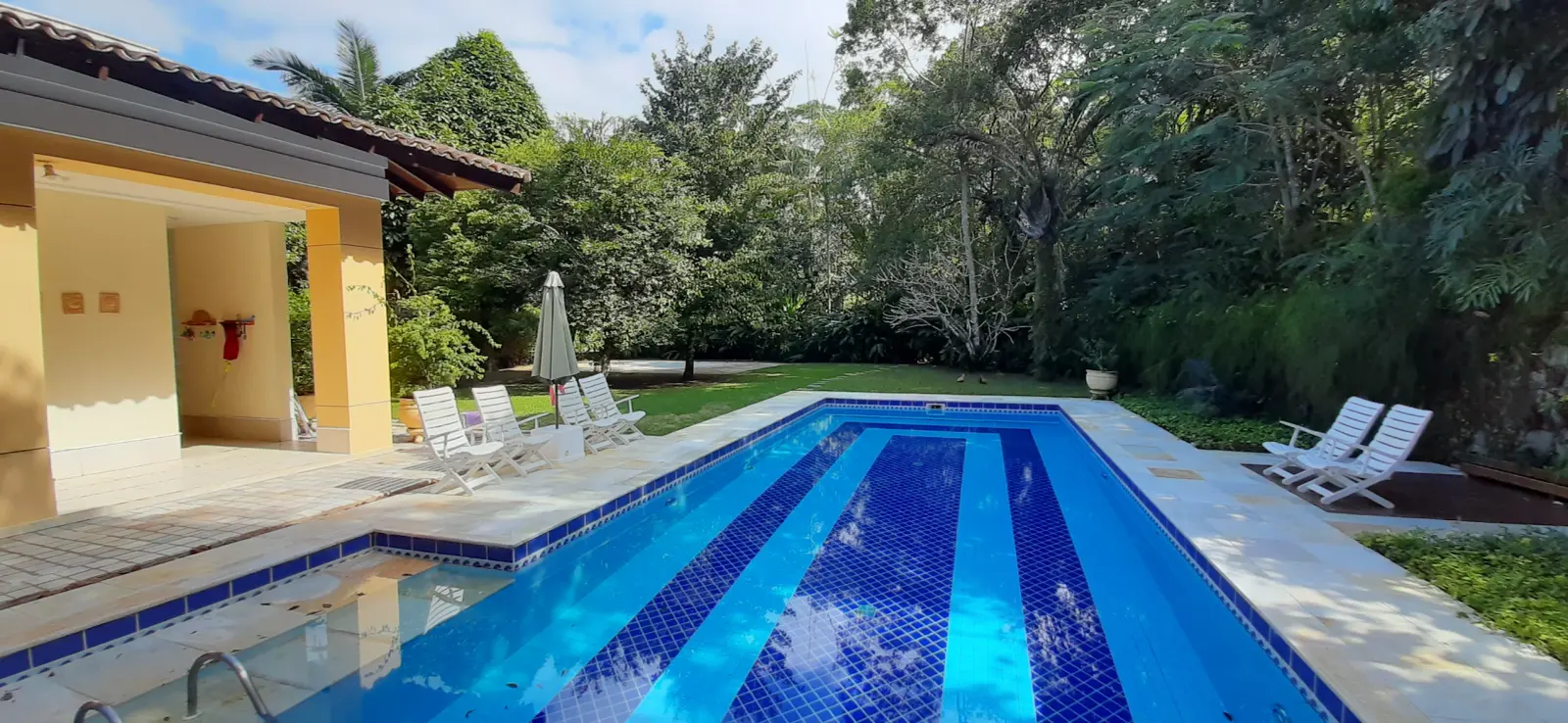 Área externa 2 — Iporanga, Guarujá, para temporada, Casa