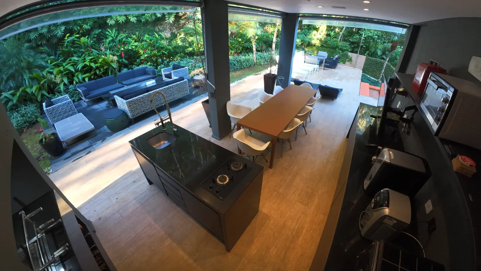 Área externa 14 — Iporanga, Guarujá, para temporada, Casa
