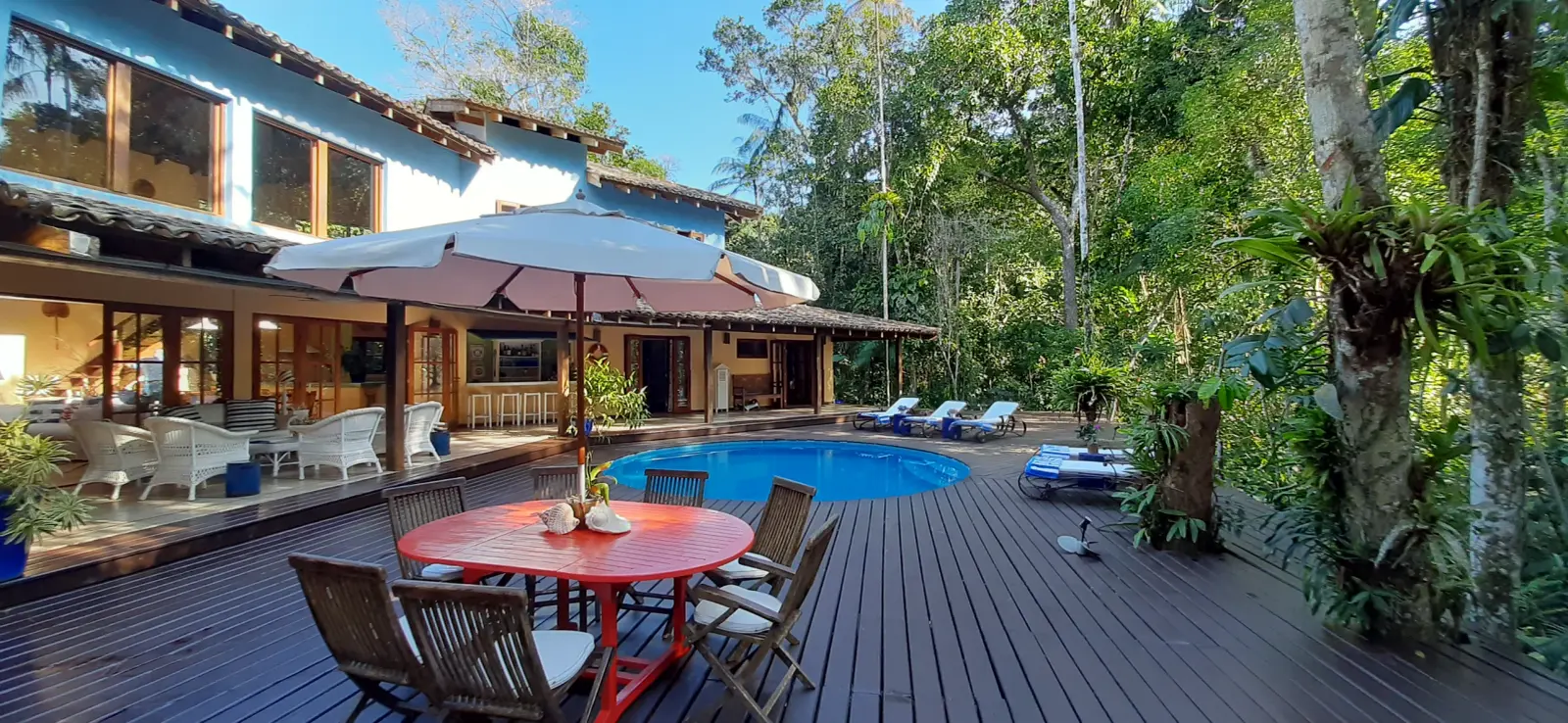 Área externa 9 — Iporanga, Guarujá, para temporada, Casa