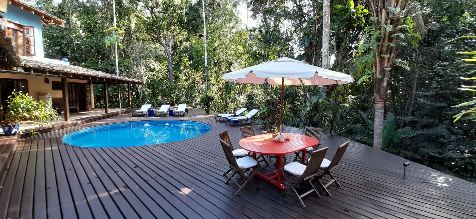 Área externa 6 — Iporanga, Guarujá, para temporada, Casa