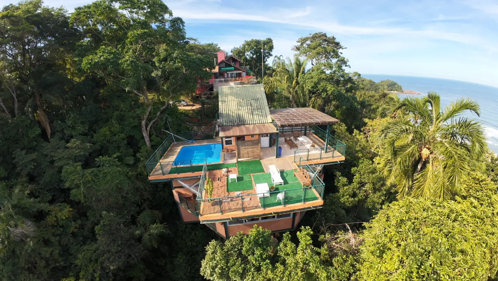 Vista aérea 3 — Iporanga, Guarujá, à venda e para locação, Casa