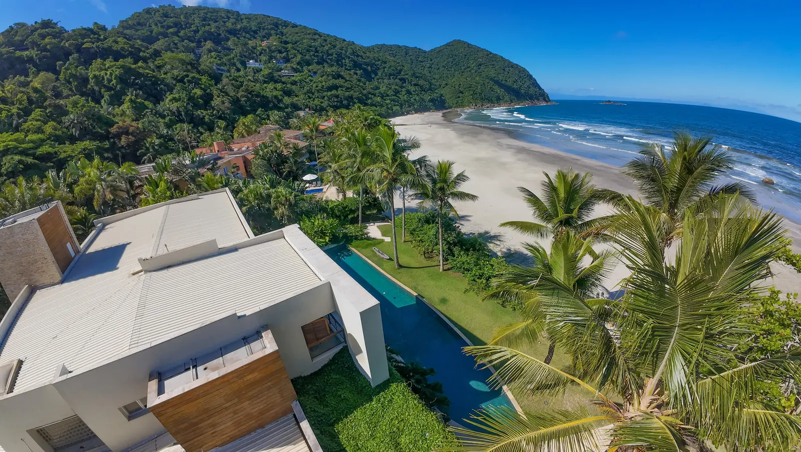 Vista aérea 2 — Taguaíba, Guarujá, para temporada, Casa