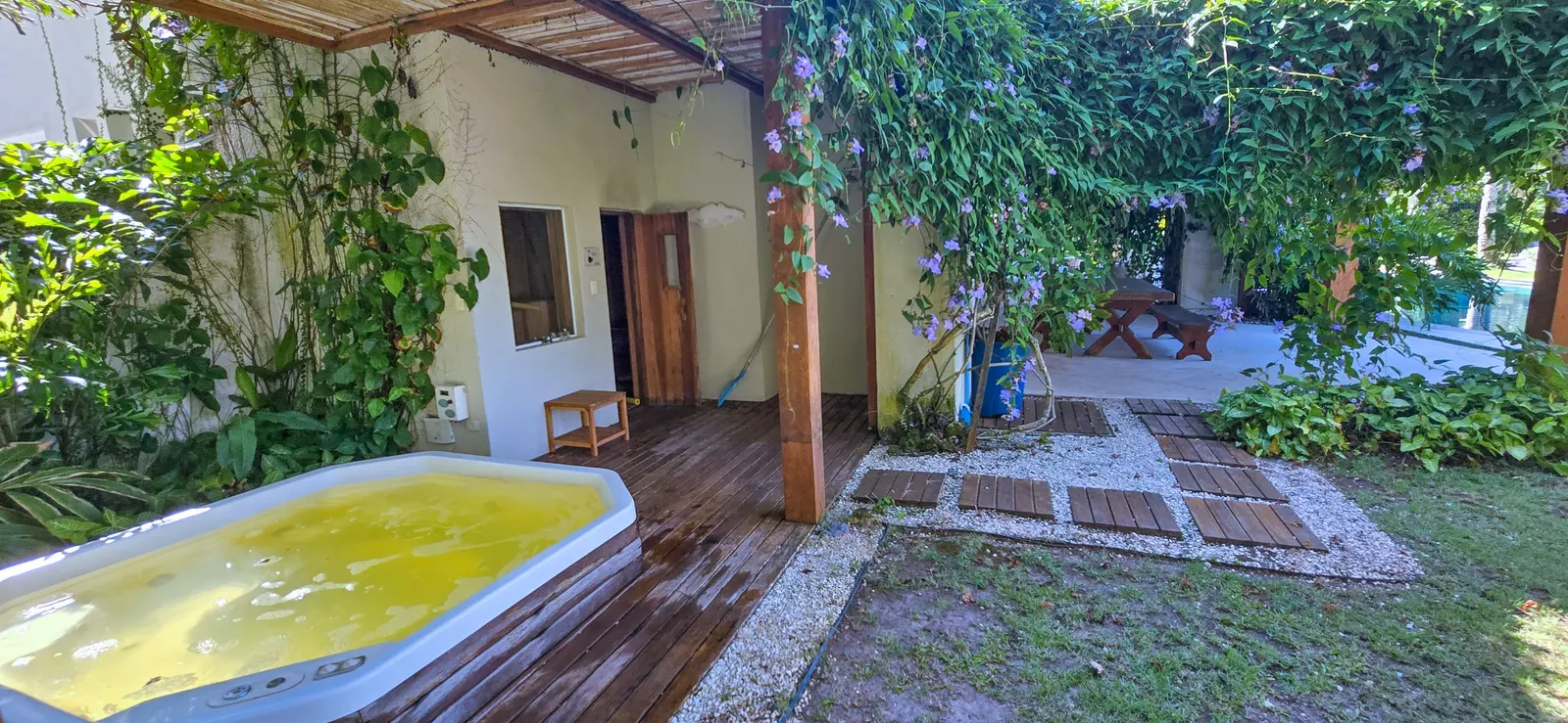 Área externa 17 — Taguaíba, Guarujá, para temporada, Casa