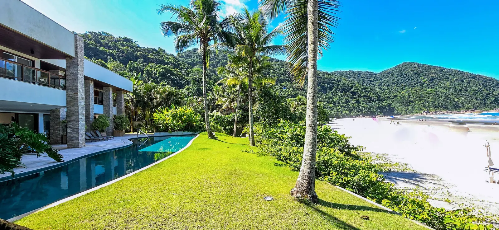 Área externa 9 — Taguaíba, Guarujá, para temporada, Casa