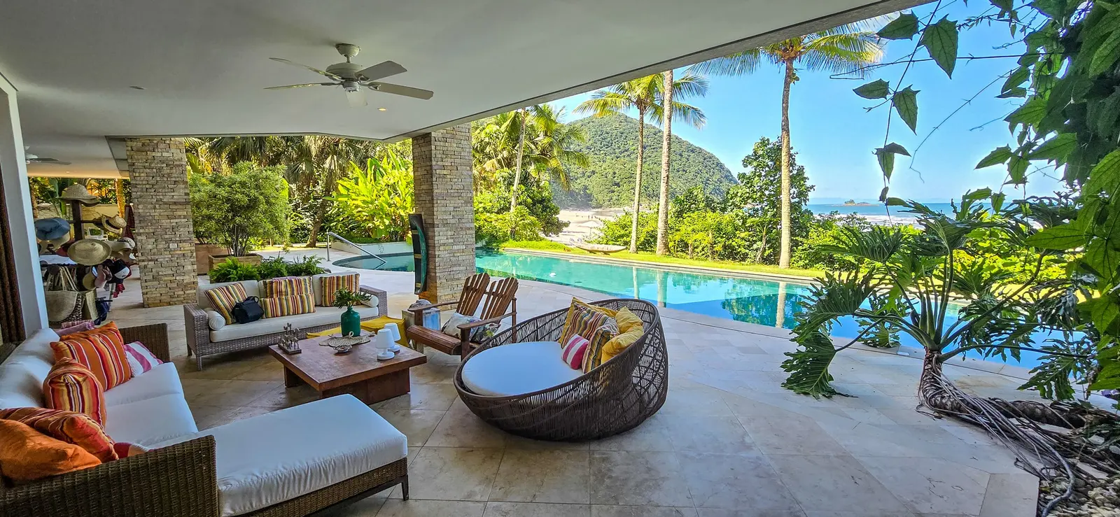 Área externa 8 — Taguaíba, Guarujá, para temporada, Casa