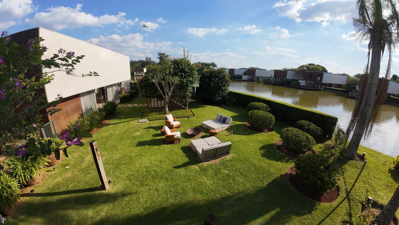 Vista aérea 15 — Fazenda Boa Vista, Porto Feliz, para locação, Casa