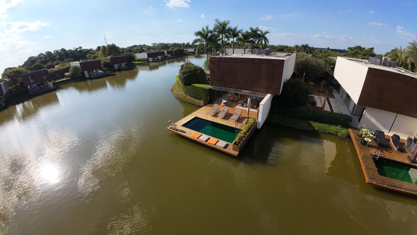 Vista aérea 6 — Fazenda Boa Vista, Porto Feliz, para locação, Casa