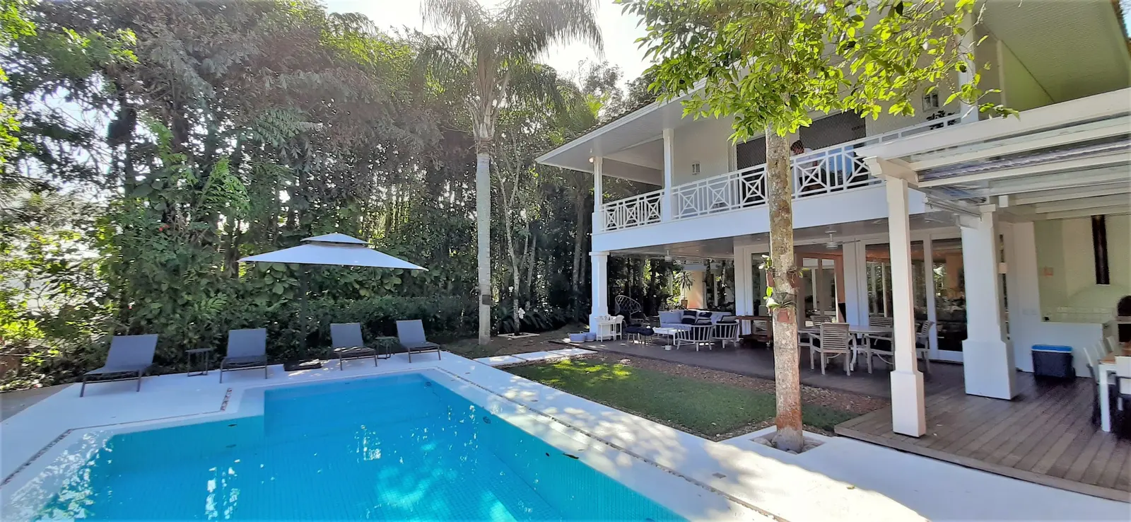 Área externa 4 — Iporanga, Guarujá, para temporada, Casa